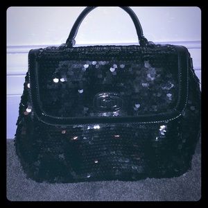 New without tags aldo sequin black handle bag